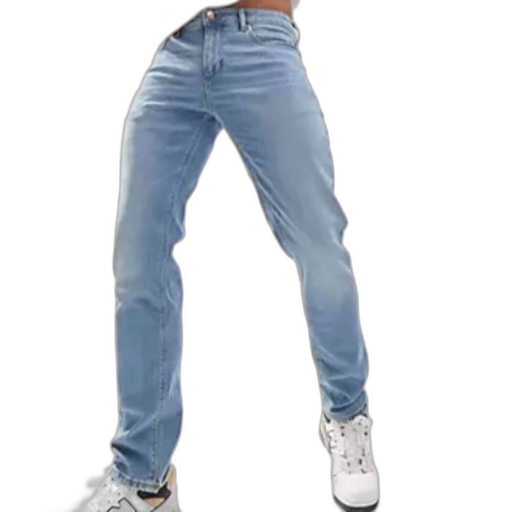 90's Faded Blue Retro Jeans 34 x 30